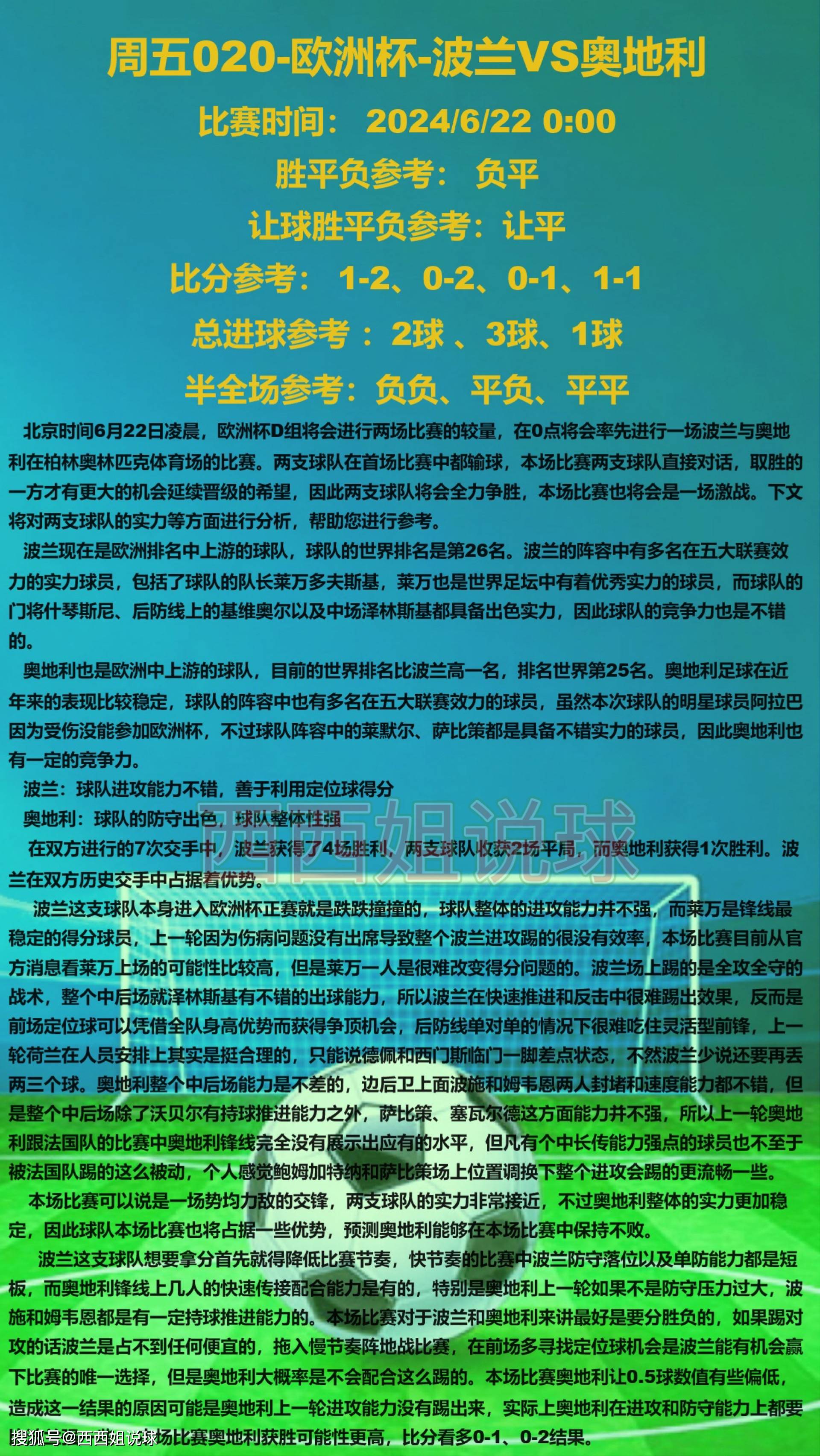 关于波兰队期待以高效率对付奥地利的信息